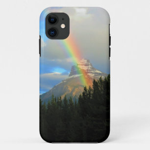 Capa Para iPhone 11 Rainbow & Storm Clouds Sobre Snowy Canada Mountain