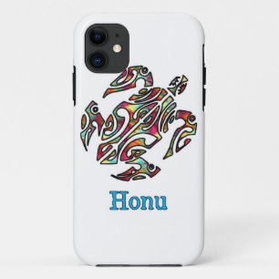 Capa Para iPhone 11 Rainbow Tribal Hawaiian Sea Turtle Case-Mate iPhon