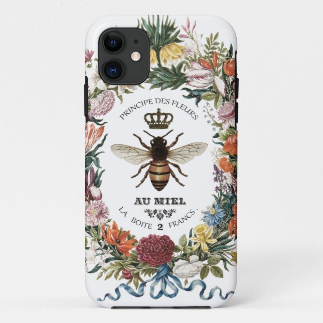 CAPA PARA iPhone 11 RAINHA BOTÂNICA MODERNA VINTAGEM (Verso)