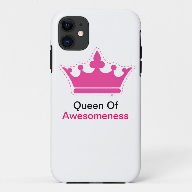 Capa Para iPhone 11 Rainha de Awesomeness (Verso)