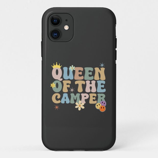 Capa Para iPhone 11 Rainha do acampamento (Verso)
