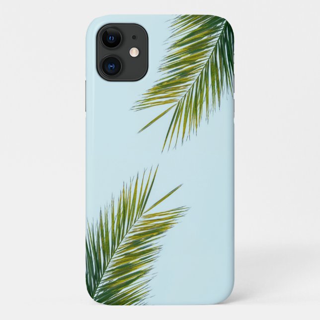 Capa Para iPhone 11 Ramificação da palmeira (Verso)