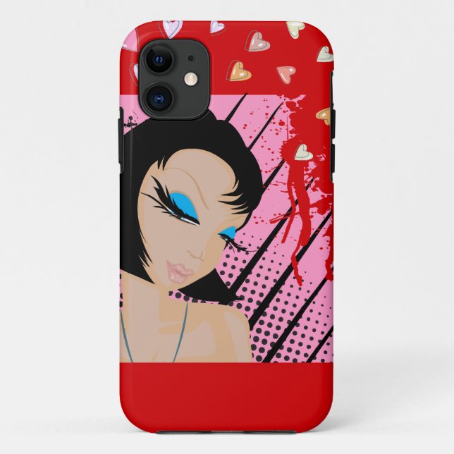 Capa Para iPhone 11 Ramificação floral com caso do iPhone 5 de aves (Verso)