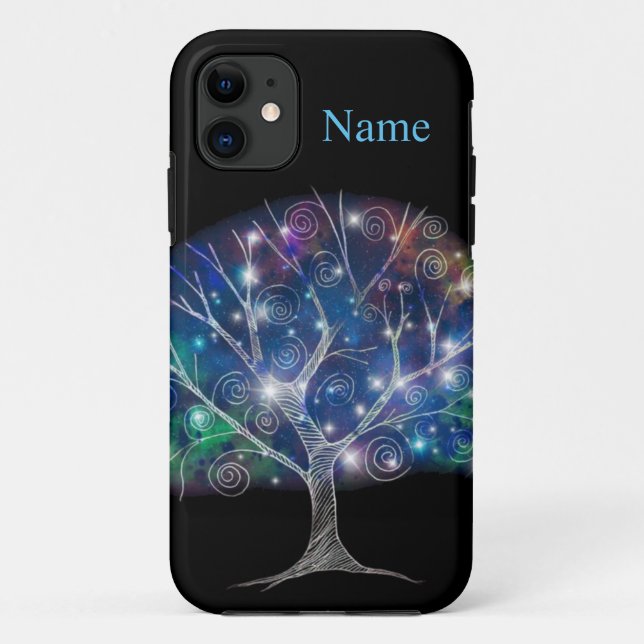 Capa Para iPhone 11 Ramificação suave Troço da árvore (Verso)
