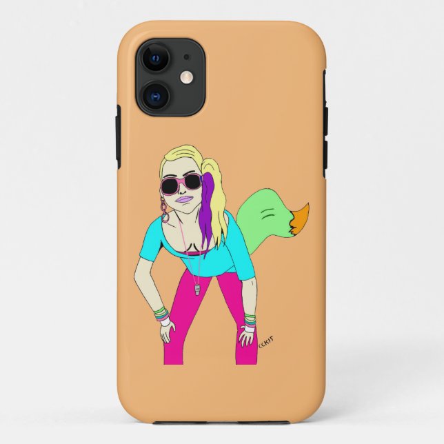 Capa Para iPhone 11 Rapariga das 80 (Verso)