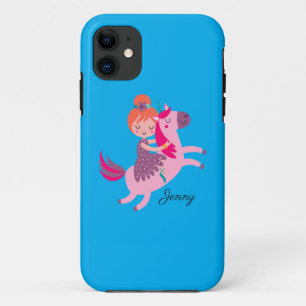 Capa Para iPhone 11 Rapariga de Laranja Fofo Coca-Cola Andando em Unic