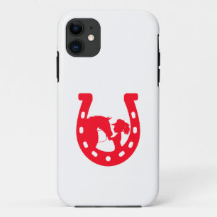 Capa Para iPhone 11 Rapariga Vermelha e Cavalo