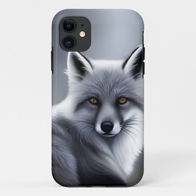 Capa Para iPhone 11 Raposa Ártica Gorda (Verso)