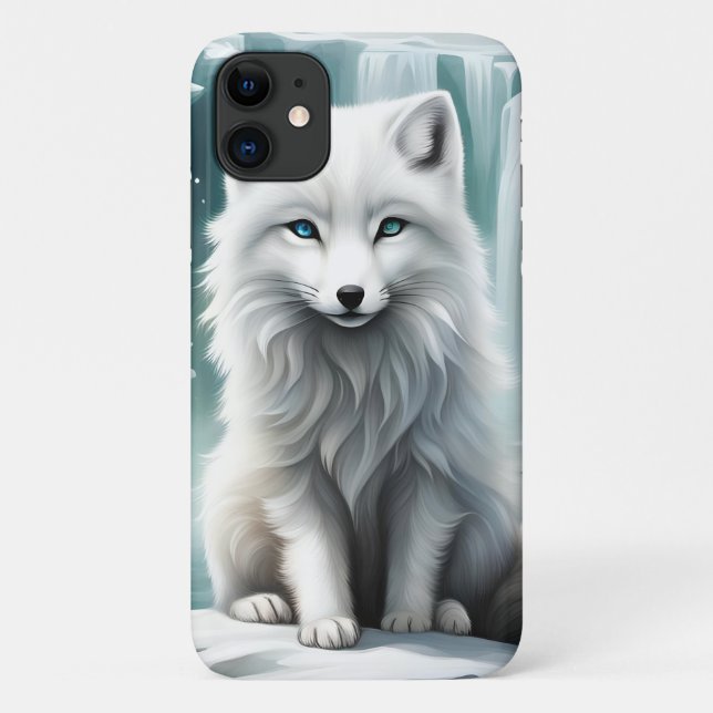 Capa Para iPhone 11 Raposa-do-ártico (Verso)