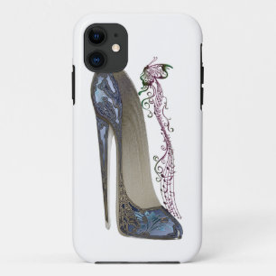 Capa Para iPhone 11 Rapsódia na arte azul dos calçados do estilete