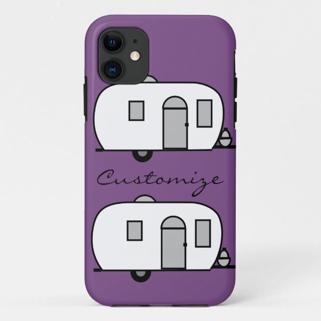 Capa Para iPhone 11 Reboque de viagem arredondado Thunder_Cove (Verso)