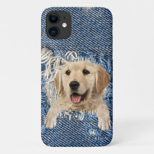 Capa Para iPhone 11 Recuperação do ouro no buraco de densidade azul