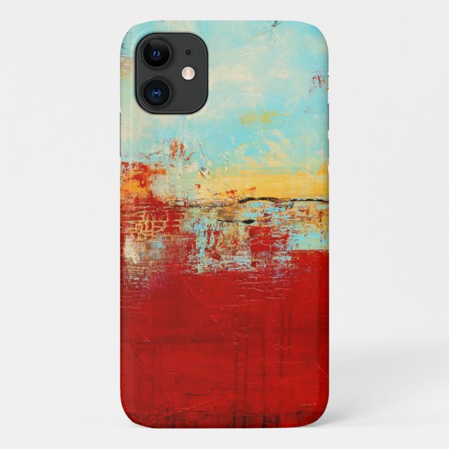 Capa Para iPhone 11 Red Alaskan Abstrato (Verso)