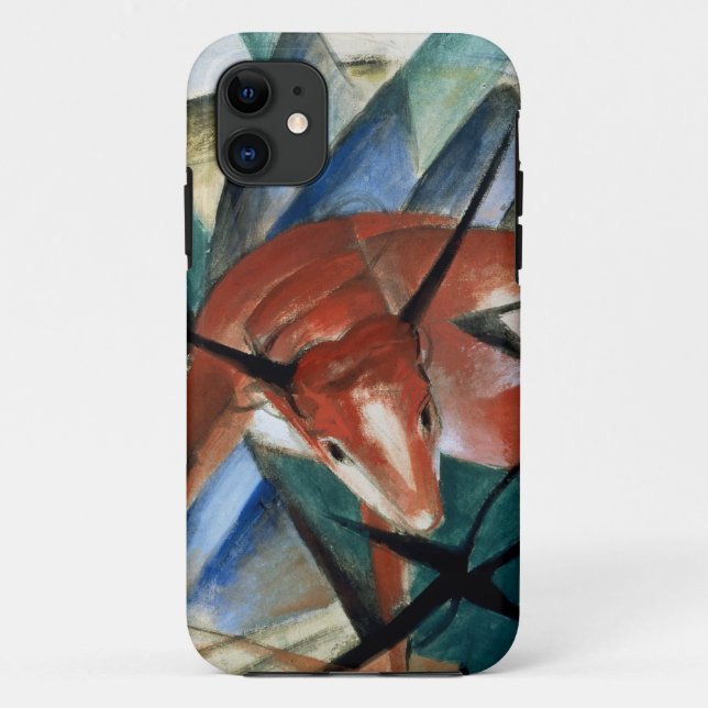 Capa Para iPhone 11 Red Bull (gouache no papel) (Verso)
