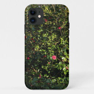 Capa Para iPhone 11 Red Camellia Bush