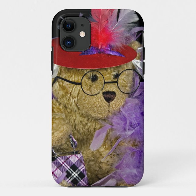 Capa Para iPhone 11 Red Hat Teddy Bear (Verso)