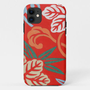 Capa Para iPhone 11 Red Hawaiian Japan Kimono: Vintage Floral