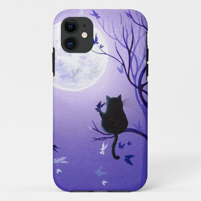 Capa Para iPhone 11 Redemoinho da borboleta (Verso)