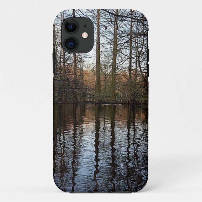 Capa Para iPhone 11 Reflexão Wooded 1 (Verso)