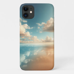 Capa Para iPhone 11 Reflexo do Céu Estético na Água Tranquila - Sonho 