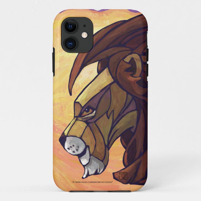 Capa Para iPhone 11 Rei Leão em Laranja (Verso)
