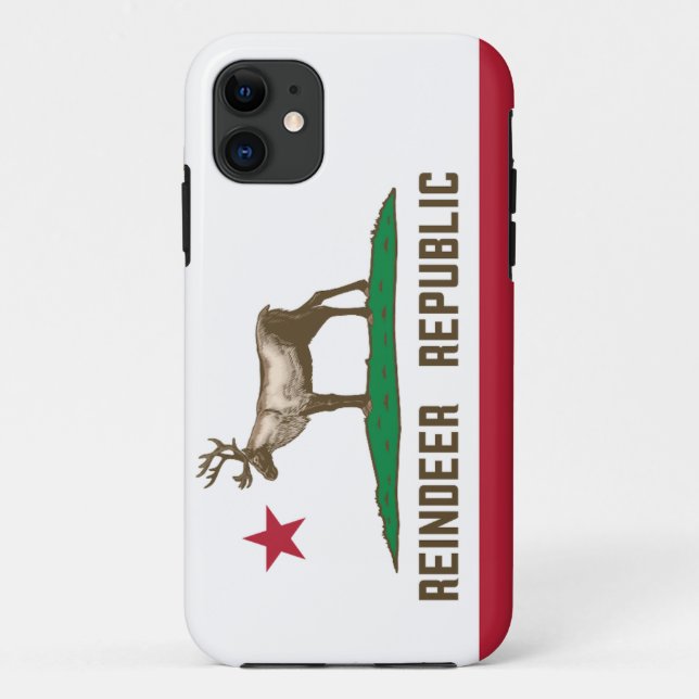 Capa Para iPhone 11 Reindet Republic California Flag Cariou (Verso)