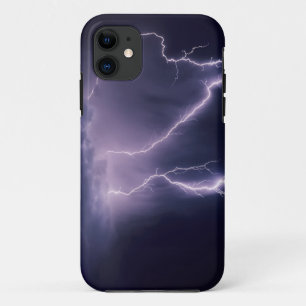 Capa Para iPhone 11 Relâmpago sobre o Vale do Lago Salgado, Utah.