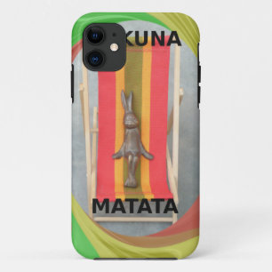 Capa Para iPhone 11 Relaxando o Rabbit Hakuna Matata Vetor Trabalho de