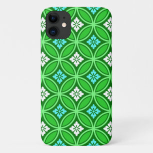Capa Para iPhone 11 Remessa com Motif Flor, Sombras de Jade Verde