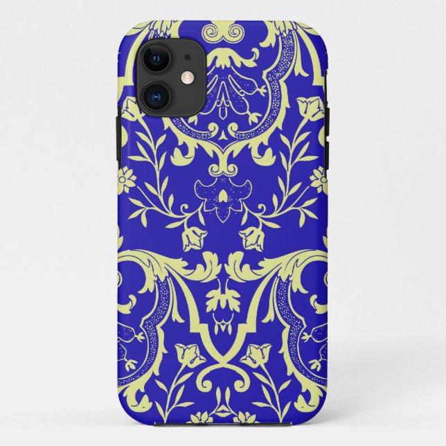 Capa Para iPhone 11 Renascimento Damask #1 @ Sonolotre (Verso)