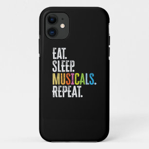 Capa Para iPhone 11 Repetição de Musicais do Sono
