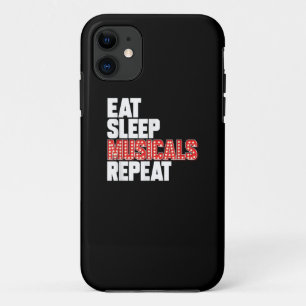 Capa Para iPhone 11 Repetição de Músicos do Sono