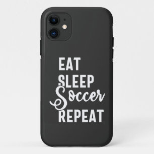 Capa Para iPhone 11 repetir o futebol para dormir
