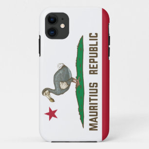 Capa Para iPhone 11 República Maurícia, Califórnia, Bandeira Dodo