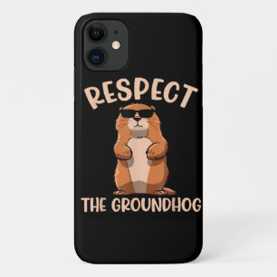 Capa Para iPhone 11 Respeite O Groundhog - Dia do Groundhog