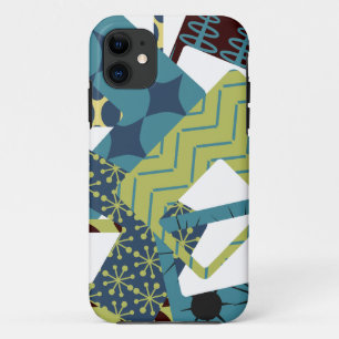 Capa Para iPhone 11 Retângulos Modernos do Século Médio Arredondados