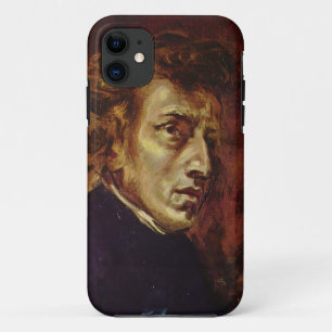 Capa Para iPhone 11 Retrato de Frederic Chopin por Eugene Delacroix
