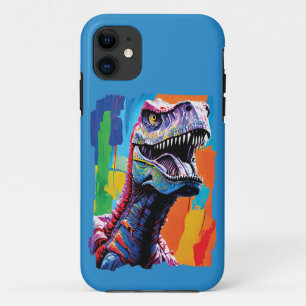 Capa Para iPhone 11 Retrato De Pintura De Um Tiranossauro Rex   Rex T