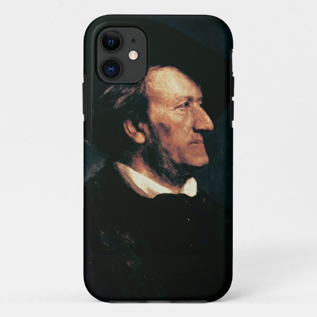 Capa Para iPhone 11 Retrato de Richard Wagner (1813-83) (óleo no canva (Verso)