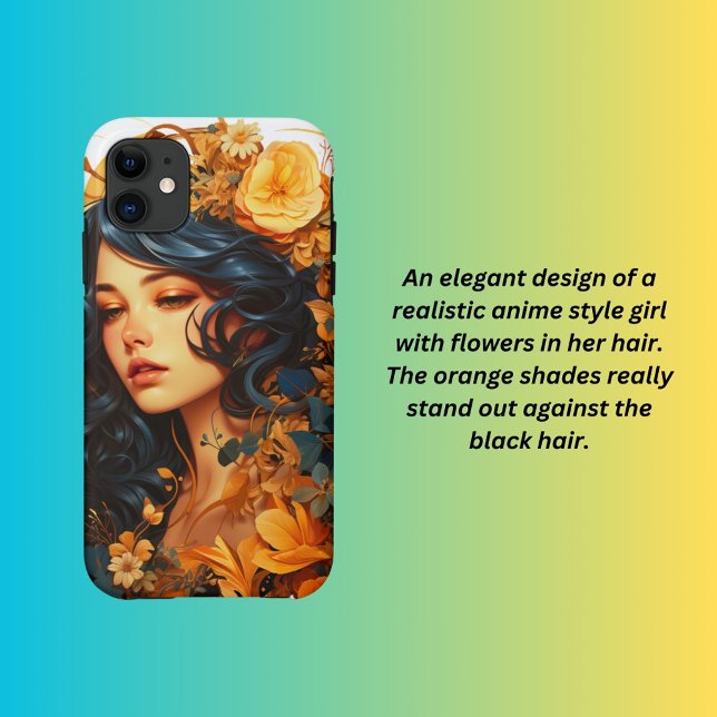Capa Para iPhone 11 Retrato feminino estilo Vintage (Criador carregado)