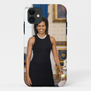 Capa Para iPhone 11 Retrato oficial da primeira senhora Michelle Obama