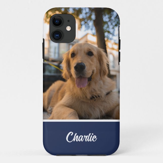 Capa Para iPhone 11 Retriever de Ouro (Verso)