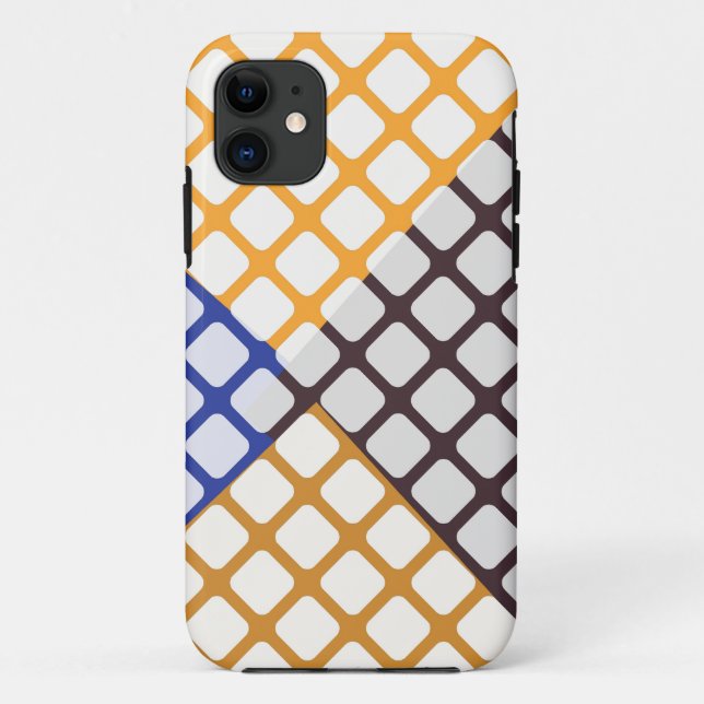 Capa Para iPhone 11 Retro Argyle (Verso)