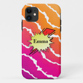 Capa Para iPhone 11 Retro bubble color comic