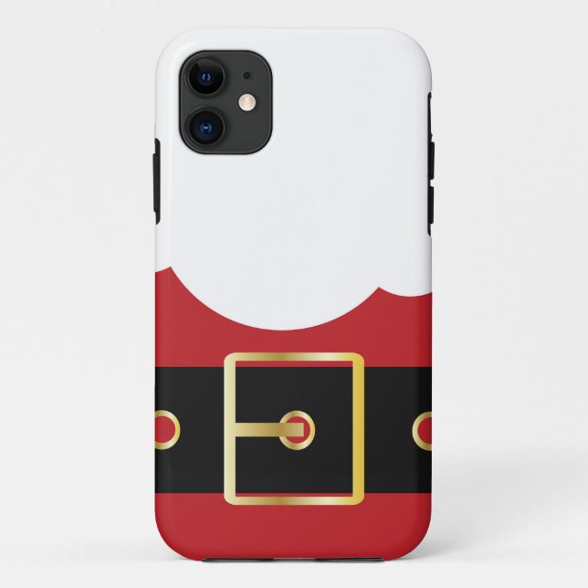 Capa Para iPhone 11 retro santa claus (Verso)