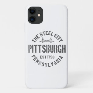 Capa Para iPhone 11 Retro Steel City Pittsburgh Pensilvânia Yinz