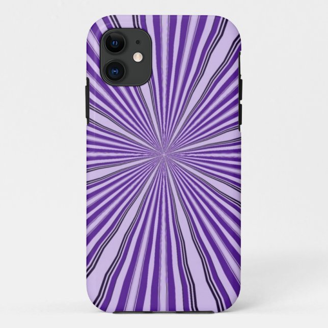 CAPA PARA iPhone 11 RETRO STRIPES PURPAS (Verso)