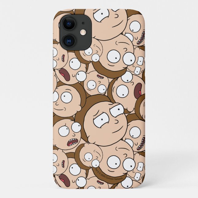 Capa Para iPhone 11 RICK E MORTY™| Moods de Morty (Verso)