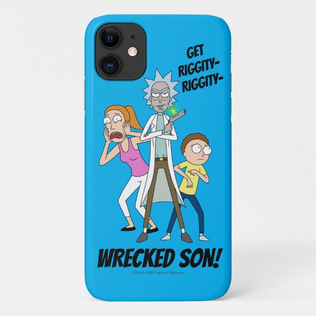 Capa Para iPhone 11 RICK E MORTY™| Rick, Morty e Verão (Verso)
