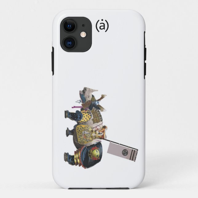 Capa Para iPhone 11 Rinoceronte do empurrão (Verso)